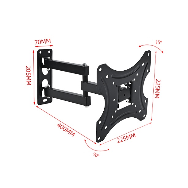 SOPORTE DE PARED PARA TV Y MONITOR X200 17" a 42"